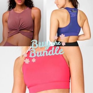 (3) BUNDLE: FABLETICS + ONZIE | Sports Bras (Size S)